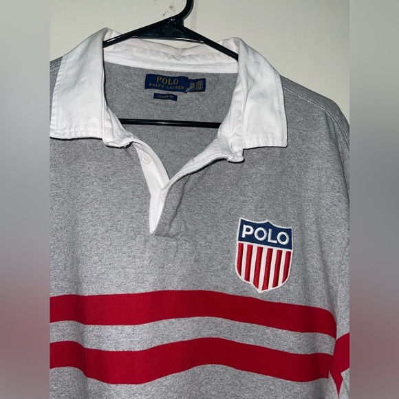 NWOT Mens Classic Fit Polo Ralph Lauren Long Sleeve pullover Polo rugby Jersey - Picture 9 of 16